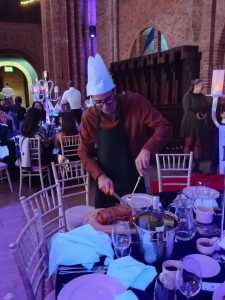 Business award finalist Tim as a chef